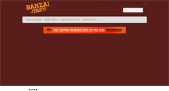 Desktop Screenshot of banzaijerky.com